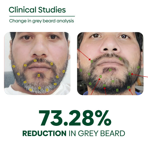 Rishinatural Grey Beard Wash Clinical Studies