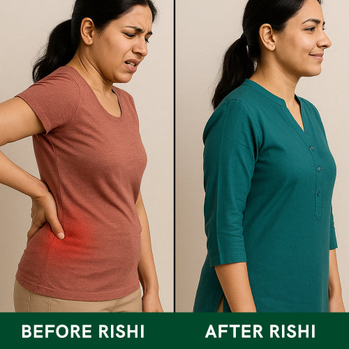 Rishi Natural Back And Sciatica Powder Before and After