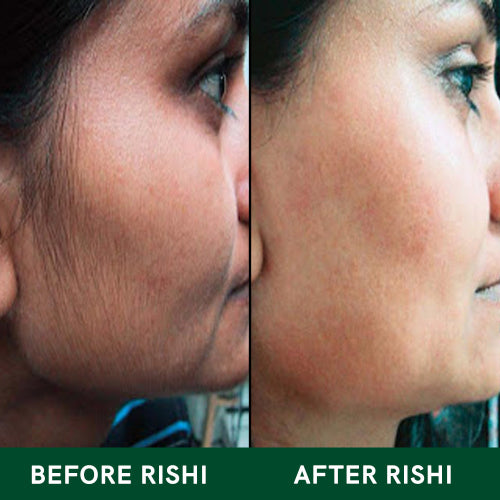 Before and After Rishi Natural Facial Hair Tea