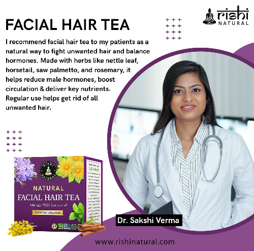 Dr. suggesting Rishi Natural Facial Hair Tea