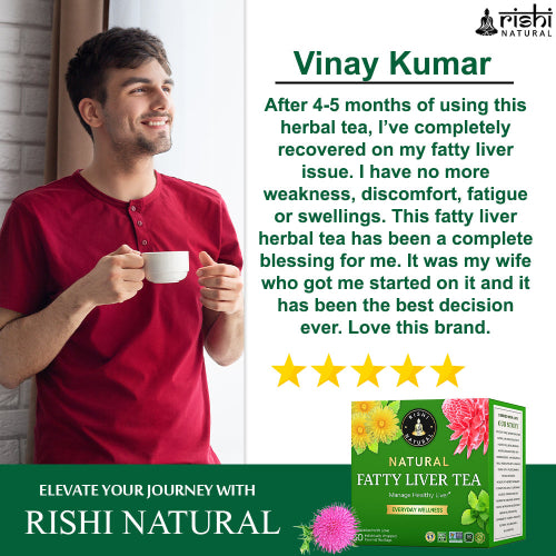 Rishi Natural Fatty Liver Tea Testimonial Image