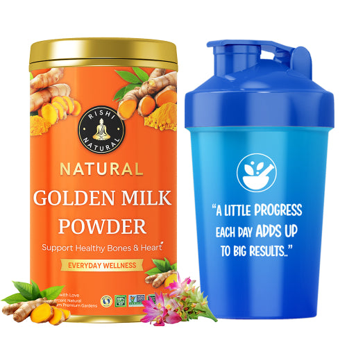 Rishi Natural Golden Milk Powder with Shaker