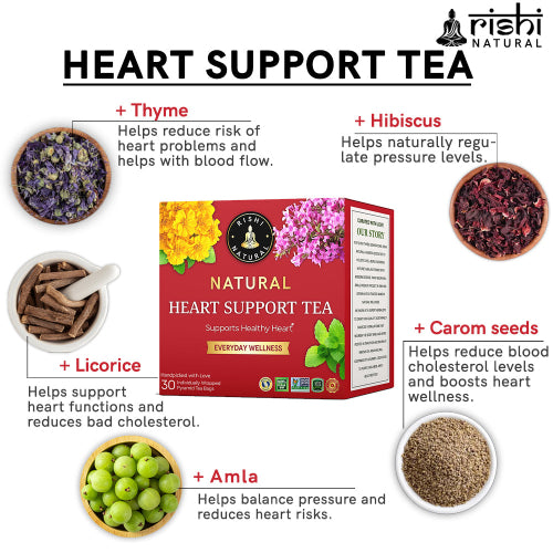 Rishi Natural Heart Support Tea Ingredients