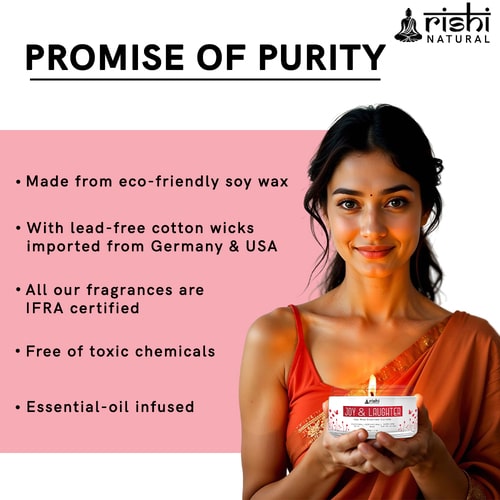 Rishi Natural Joy & Laugh Candle Promise of Purity