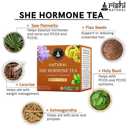 Rishi Natural She Hormone Tea Ingredients