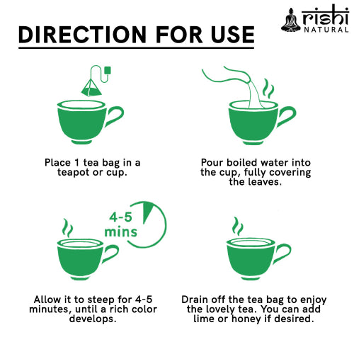 Rishi Natural Spearmint Tea How to use 