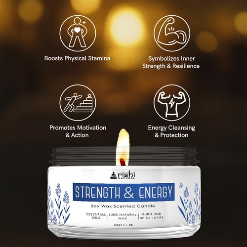 Rishi Natural Strength & Energy candle Benefits