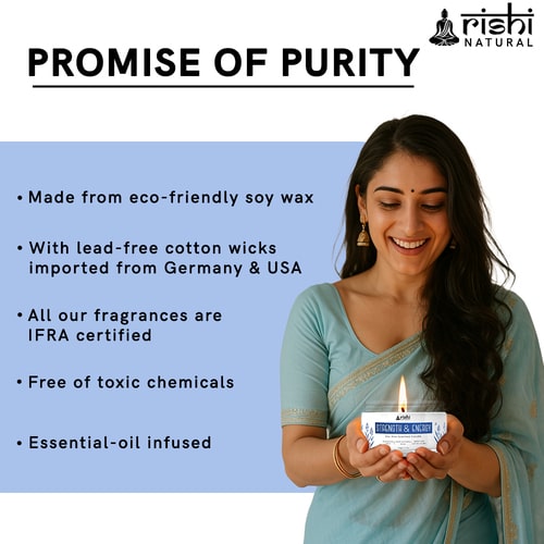 Rishi Natural Strength & Energy candle Promise Of Purity
