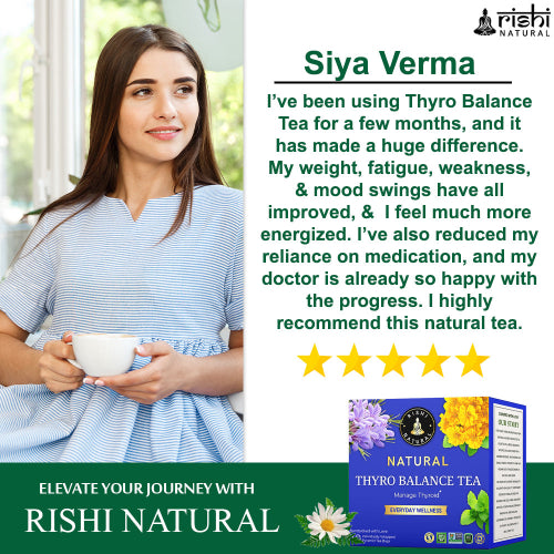 Rishi Natural Thyro Balance Tea Testimonial image