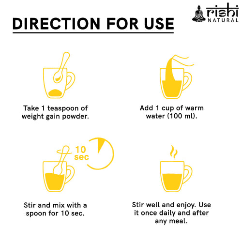 Rishi Natural Weight Gain Powder How to use