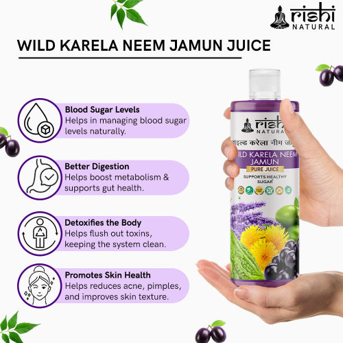 Rishi Natural Wild Karela Neem Jamun Juice Benefits