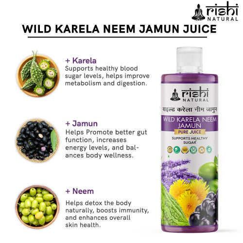 Rishi Natural Wild Karela Neem Jamun Juice Ingredients