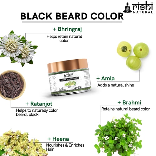 ingredients used in Rishi Natural best beard color